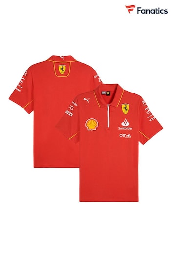 Fanatics Red Scuderia Ferrari 2024 Team Polo Shirt (B12209) | £81