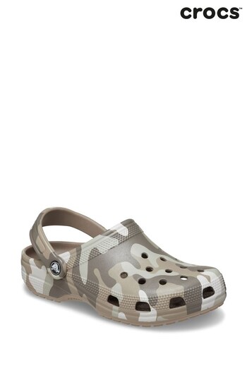 Crocs Seasonal Camo Brown Sandals (B12366) | £50