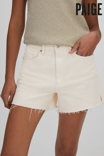 Paige Raw Hem Denim Shorts (B12517) | £200