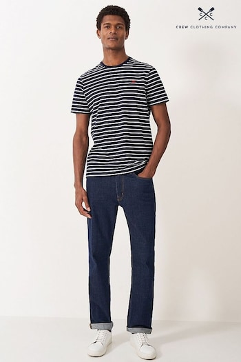 Crew Clothing merino Breton Stripe T-Shirt (B12642) | £29