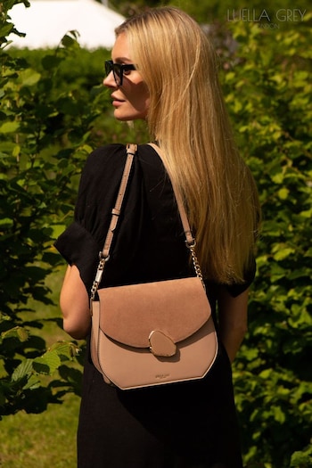 Luella Grey Pink Lily Cross-Body Bag (B12693) | £89