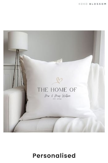Personalised New Home Cushion by Koko Blossom (B12764) | £30