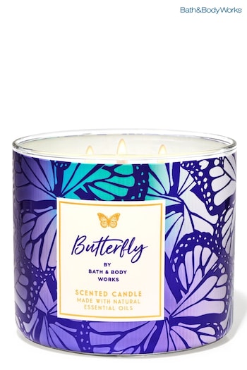 Bath & Body Works Butterfly Butterfly 3-Wick Candle 14.5 oz / 411 g (B12835) | £29.50