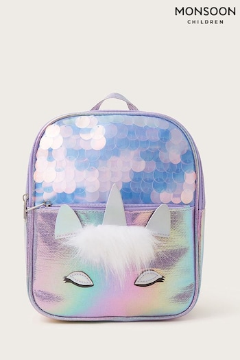 Monsoon Purple Jazzy Unicorn Backpack (B14029) | £25