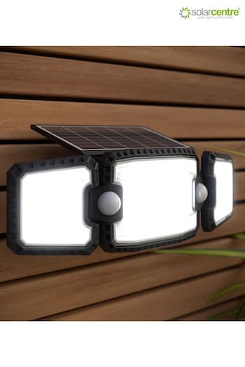 SolarCentre Black Dover Solar Double PIR Light (B14058) | £29.99