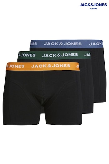 JACK & JONES JUNIOR Green Logo Pack Trunks 3 Pack (B14255) | £19