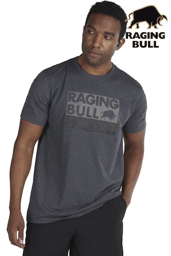 Raging Bull Grey Sport Block T-Shirt (B14490) | £24 - £27