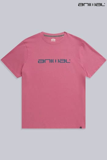 Animal Pink Leon Organic Relaxed T-Shirt (B14502) | £22