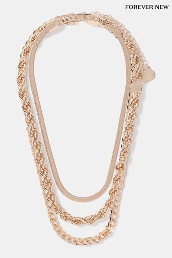 Forever New Gold Tone Signature Laney Link Chain Necklace (B14529) | £30