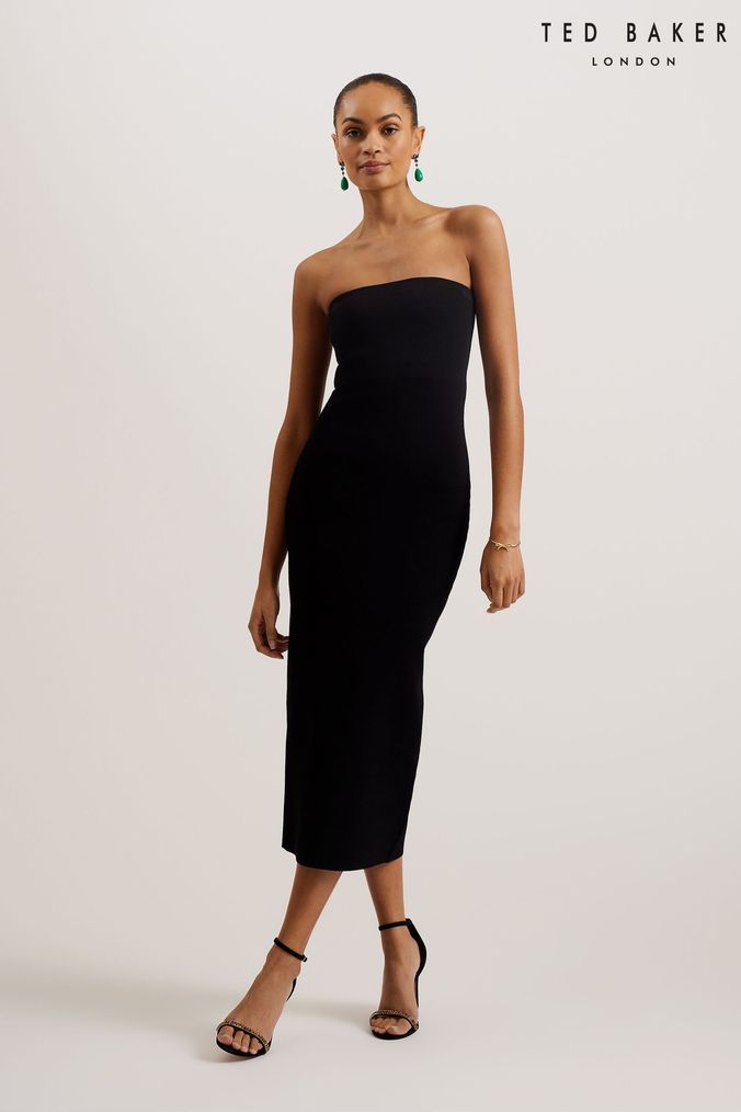 Sleeveless knit shop midi dress
