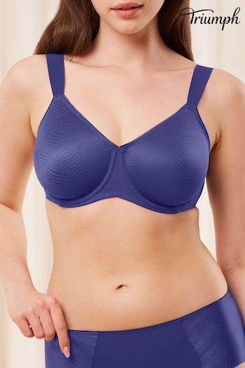 Triumph Blue Essential Minimizer T Wired Bra (B14725) | £40