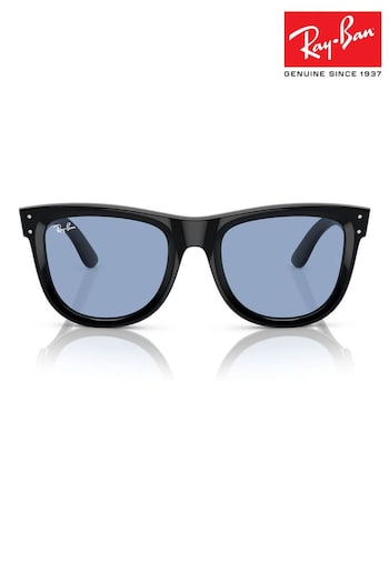 Ray Ban Wayfarer Reverse Rbr0502S Square Black Sunglasses (B14777) | £175