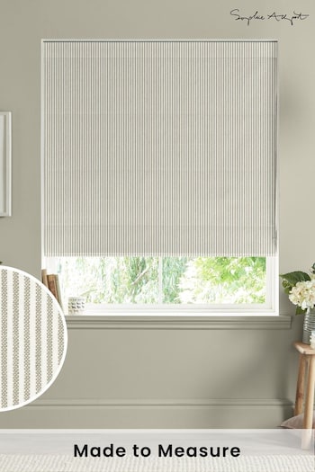 Sophie Allport Natural Stamford Stripe Made to Measure Roman Blinds (B14785) | £79