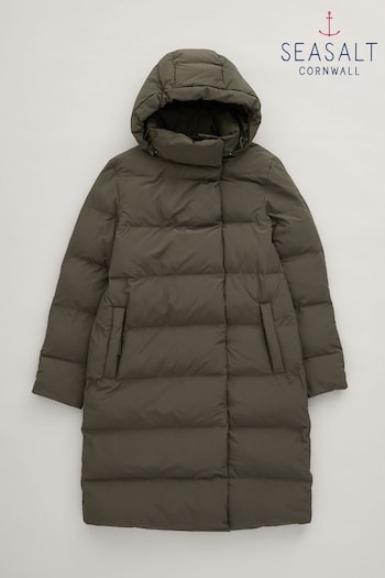 Seasalt Cornwall Green Holywell Bay Waterproof Coat (B14884) | £225