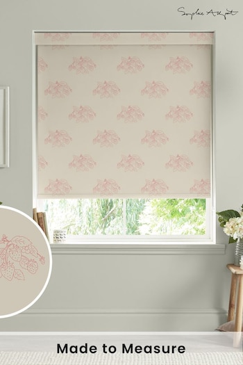 Sophie Allport Pink Red Vector Strawberry Made to Measure Roller Blinds (B14979) | £58