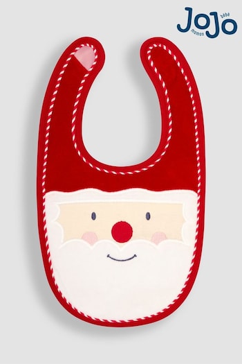 JoJo Maman Bébé Red Santa Bib (B15082) | £8