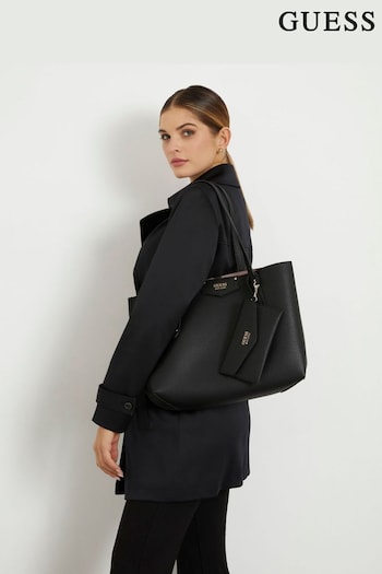 GUESS Black Eco Brenton Tote Bag (B15115) | £120