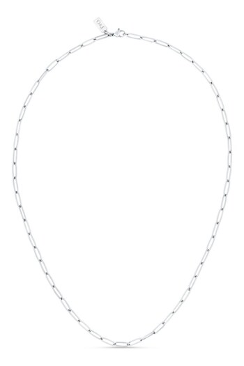 Orelia & Joe Silver Tone Oval Paperclip Necklace (B15132) | £25