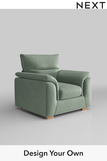 Plush Chenille/Mid Slate Teal Hayden Highback (B15193) | £499 - £1,325