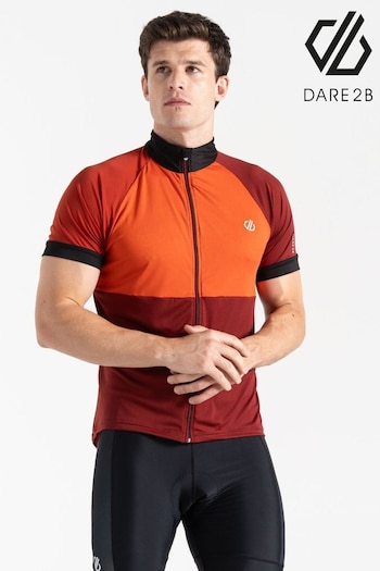 Dare 2b Orange Protraction III Zip-Up Lightweight Cycling Jersey (B15286) | £28
