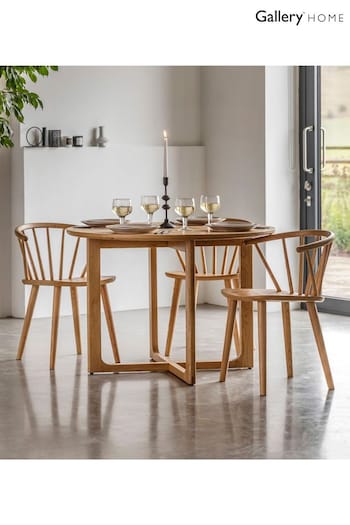 Gallery Home Natural Neston Round Dining Table (B15424) | £630