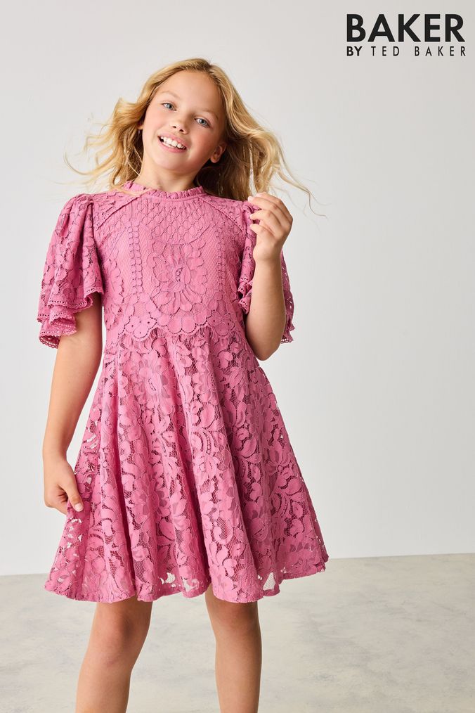 Pink lace dress next top