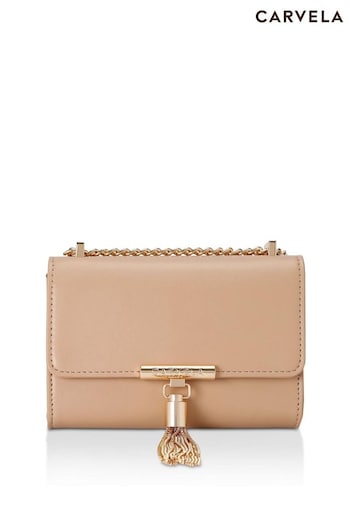 Carvela Cream Victoria Mini Tassel Bag (B15571) | £109