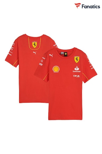 Fanatics Womens Red Scuderia Ferrari 2024 Team T-Shirt (B15642) | £66