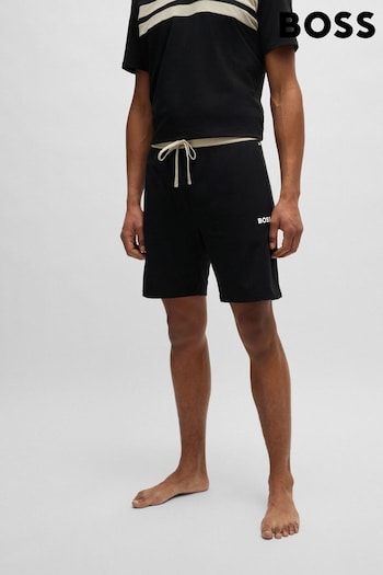BOSS Black Stretch Logo Jersey Shorts (B15653) | £59