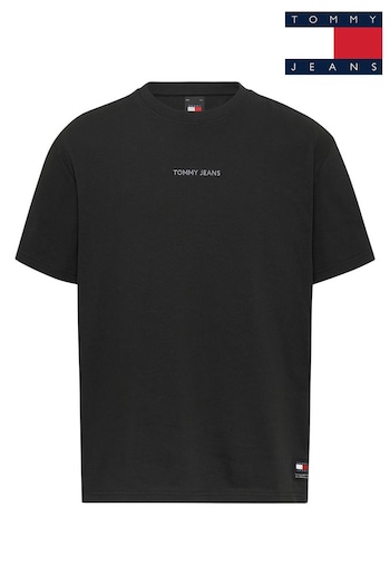 Tommy Jeans Oversized Bold Classic Logo Black T-Shirt (B15746) | £40