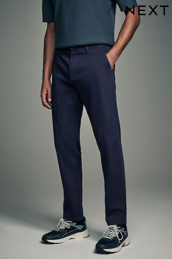 Navy Blue Slim Fit Stretch Chino trousers Shorts 2 Pack (B15756) | £42