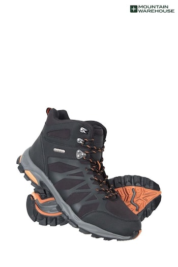 Mountain Warehouse Black Mens Trekker II Waterproof Softshell Walking Boots (B15828) | £120