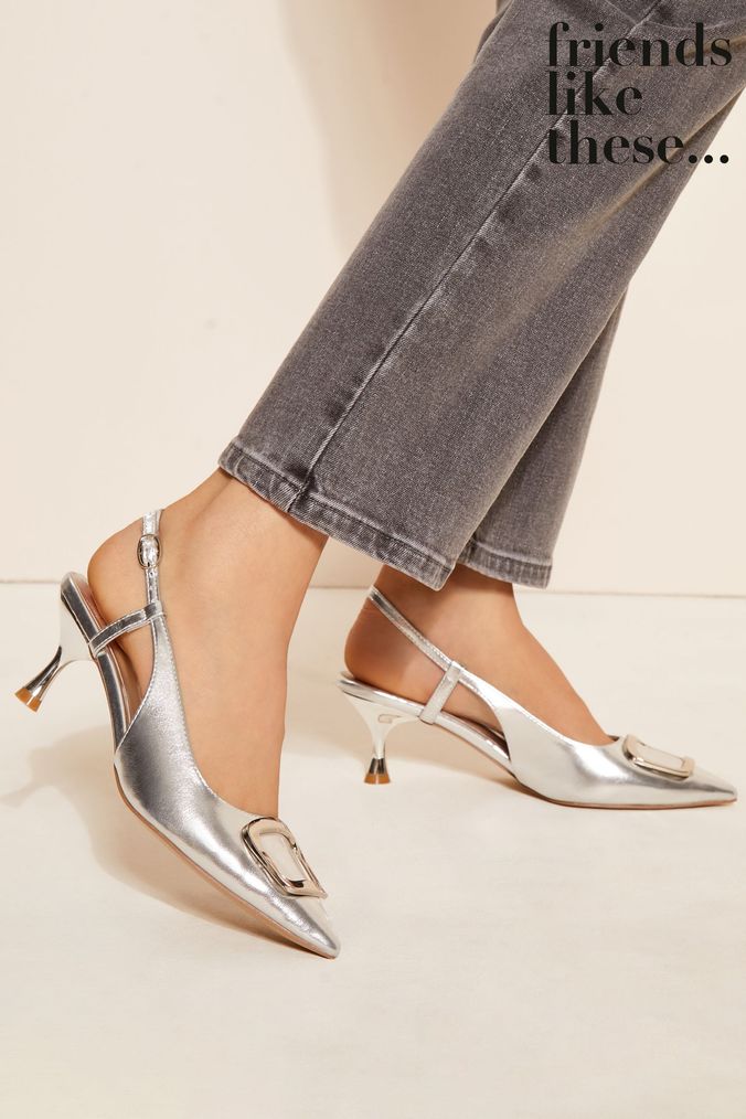 Next silver court shoes shop
