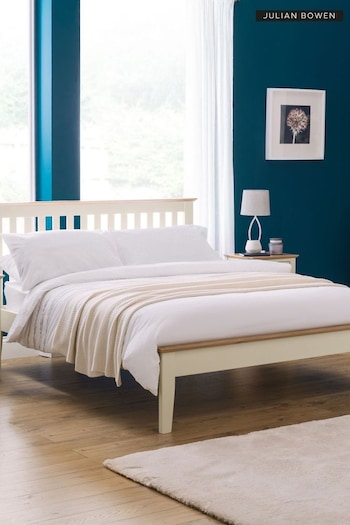 Julian Bowen Ivory/Natural Oak Salerno Wooden Shaker Bed (B15920) | £230 - £310