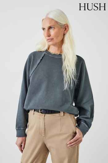 Hush Grey Nadine Raglan Seam Sweatshirt (B16002) | £59