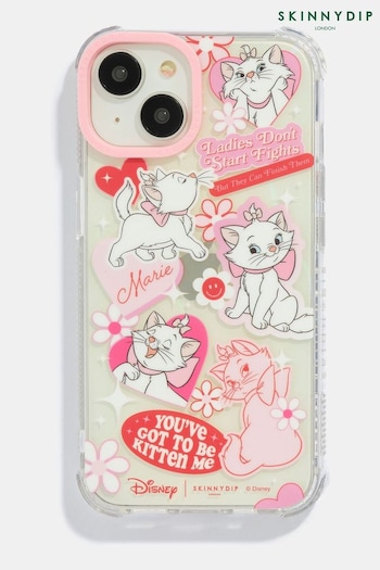 Skinnydip Pink Disney Marie Sticker Shock iPhone 15 Case (B16104) | £24