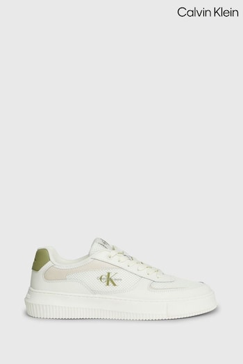 Calvin Set Klein Chunky Cupsole White Sneakers (B16212) | £110