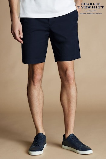 Charles Tyrwhitt Blue Cotton Shorts fit (B16221) | £50