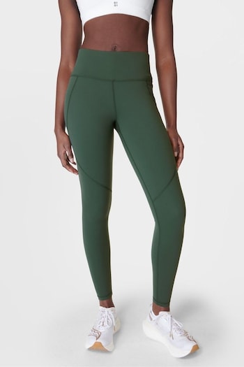 Sweaty Betty Trek Green Full Length Power Workout Leggings (B16405) | £88