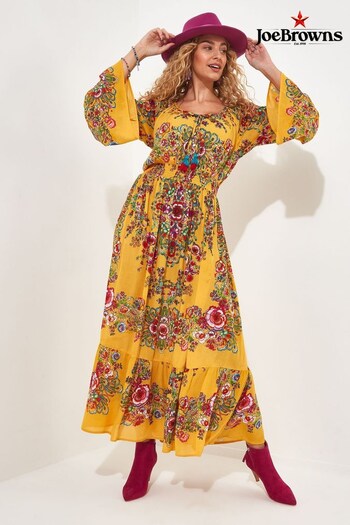 Joe Browns Yellow Petite Vintage Lace Maxi Dress (B16652) | £70