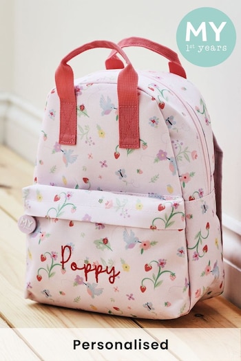 Personalised Grab Handle Fruit Print Mini Backpack by My 1st Years (B16722) | £29