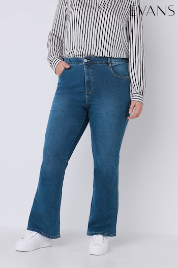 Evans Blue Bootcut Jeans Shoulder (B16829) | £36
