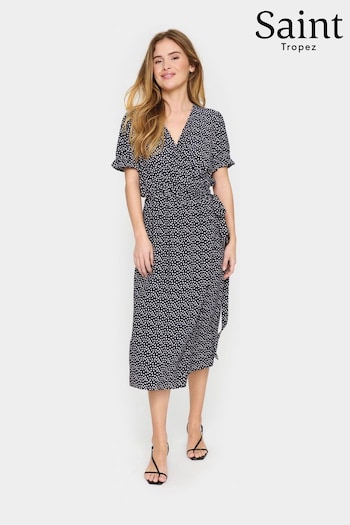 Zanni Short Sleeve V-Neck Wrap Dress (B16889) | £60