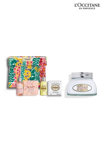 L Occitane Almond Milk Concentrate 200ml and Cherry Blossom and Almond Gift Set (Worth £59) (B17041) | £44