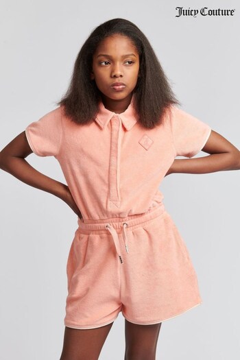 Juicy Couture VAUDE Pink Towelling Playsuit (B17056) | £65 - £78