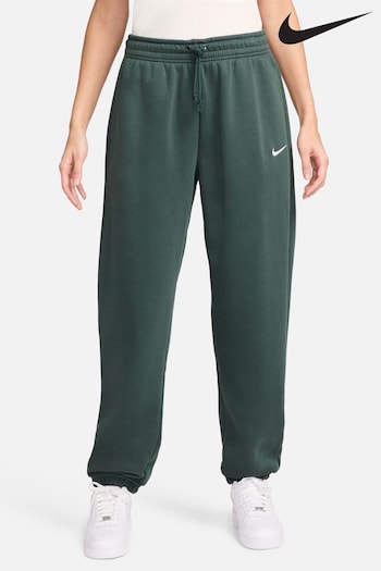 Nike Dark Green Phoenix Fleece HighWaisted Oversized Joggers (B17123) | £55