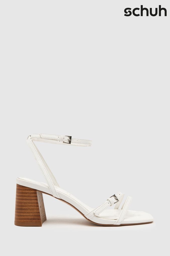 Schuh white sandals clearance