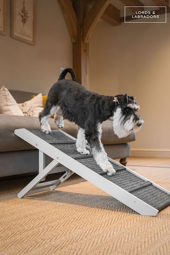 Lords and Labradors Grey Wooden Pet Ramp (B17438) | £60