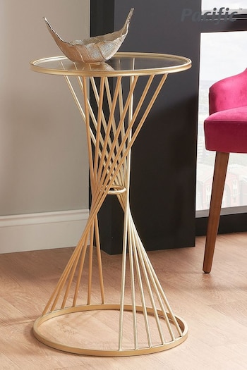 Pacific Glass and Gold Liberty Metal Large Table (B17568) | £129.99