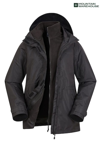 Mountain Warehouse Black Fell 3 in 1 Water-Resistant Jacket - Womens (B17643) | £64